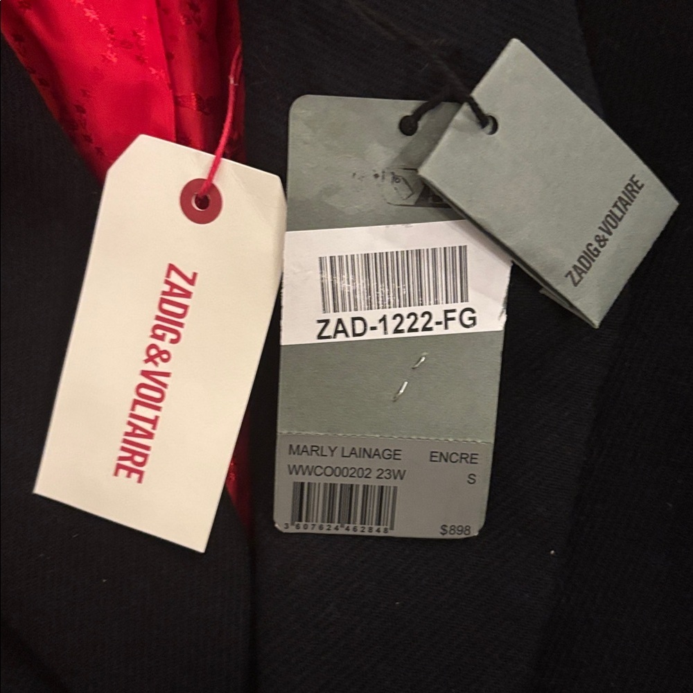 Zadig&Voltaire Marly Lainage Coat NWT - Picture 8 of 11